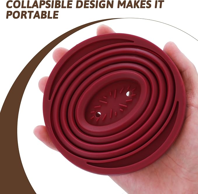 Coffee Dripper, Foldable Silicone Coffee Dripper Foldable Travel Pour Over - Image 4