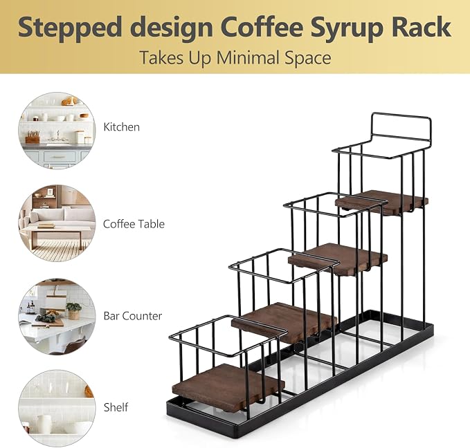 Coffee Syrup Rack Organizer, - Image 5