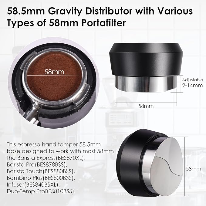 MATOW Gravity Espresso Distributor & Auto Leveler Fits 58mm Portafilter | - Image 2