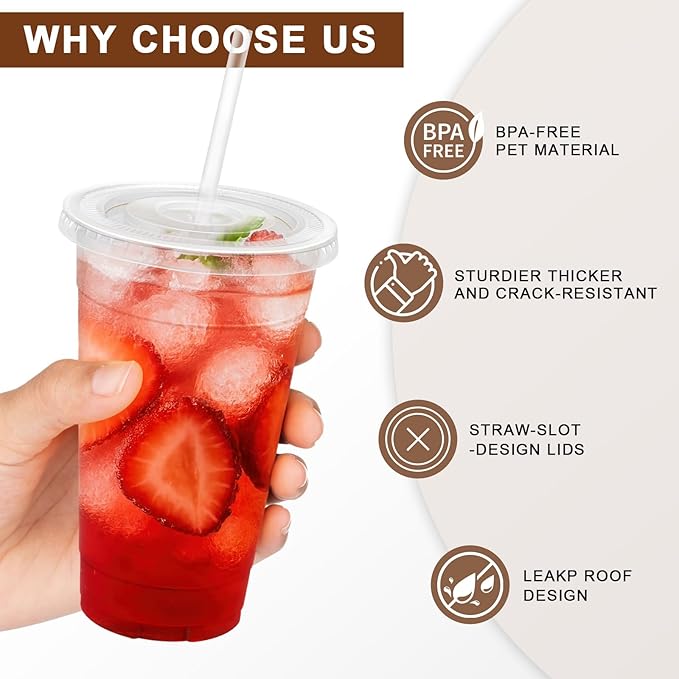Lamosi 300 Pack Clear Plastic Cups - Image 3