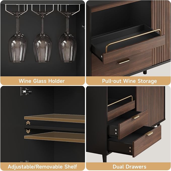 ONBRILL 55" Coffee Bar Cabinet - Image 5