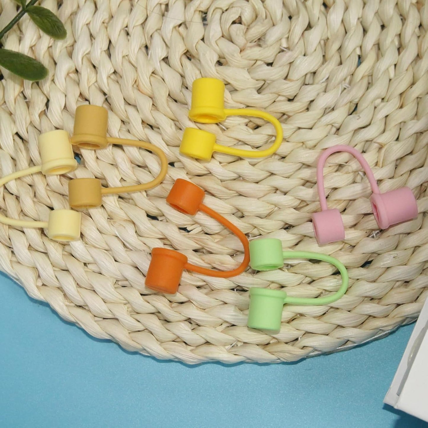 0.4inch Reuseable Straw Covers for Stanley Tumblers (Basics-White, 10 Pieces) (10pcs-Basics-LightPink)