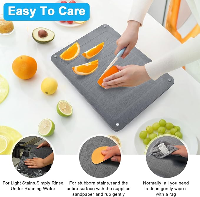 3Pcs Nesting Stone Drying Mat for Kitchen Counter, Quick Drying Stone Dish - Image 3