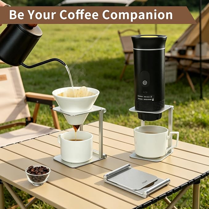 Pour over Dripper Stand, Portable & Foldable Espresso Machine Stand - Image 4