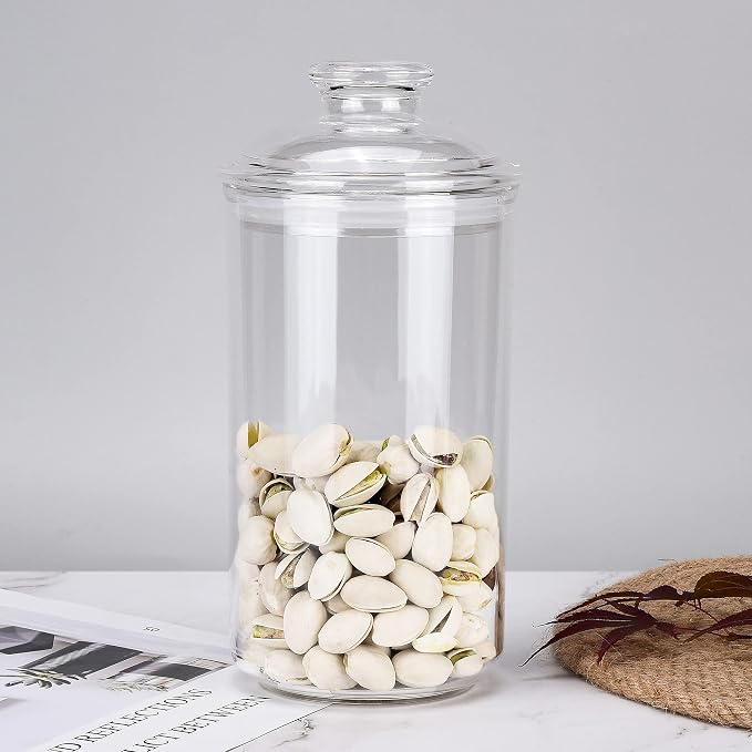 34oz Acrylic Storage Jar, Airtight Lid - Image 3