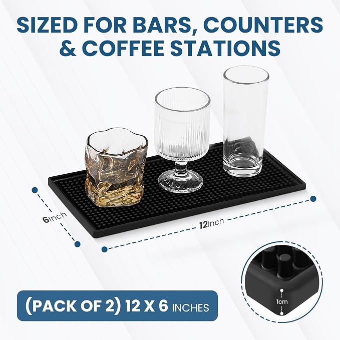Axieso Small Bar Mats 12"x6" - Image 5