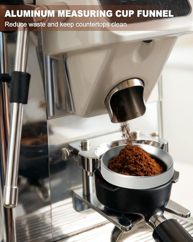 51mm Espresso Accessories Kit, WDT Tool Espresso Dosing Funnel, 51mm Puck Screen - Image 7