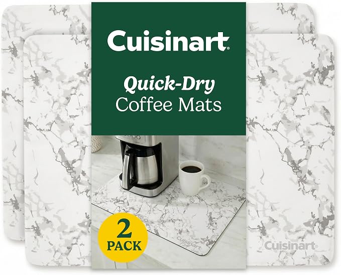 Cuisinart Coffee Mat for Countertop–Quick-Dry Absorbent Coffee Bar Mat for by BestBrands
