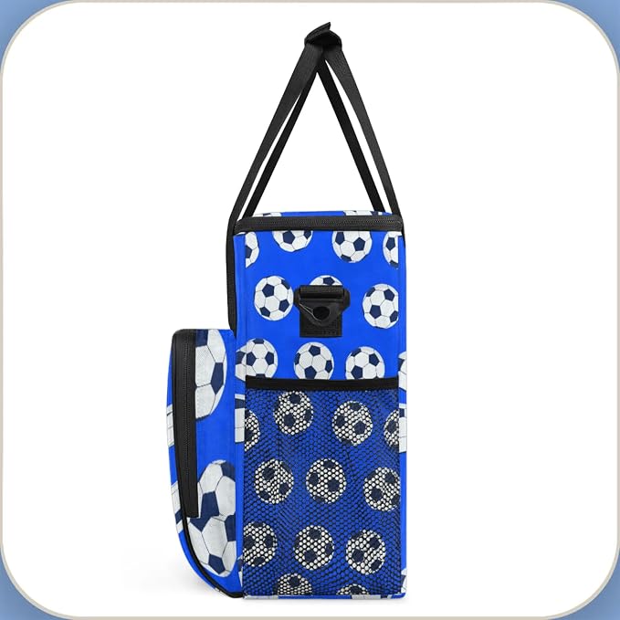 Soccer Coffee Maker Travel Bag, Soccer Large Carrying Storage Case Insulated - Image 4