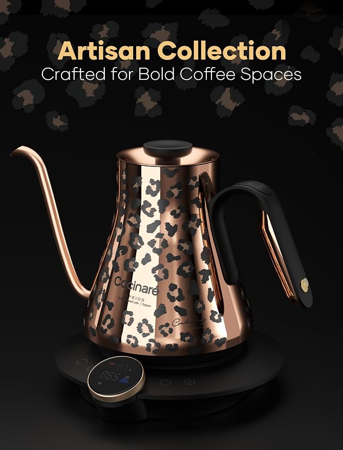 Cocinare Artisan Collection Gooseneck Electric Kettle, ±0.5℉ Precise - Image 3