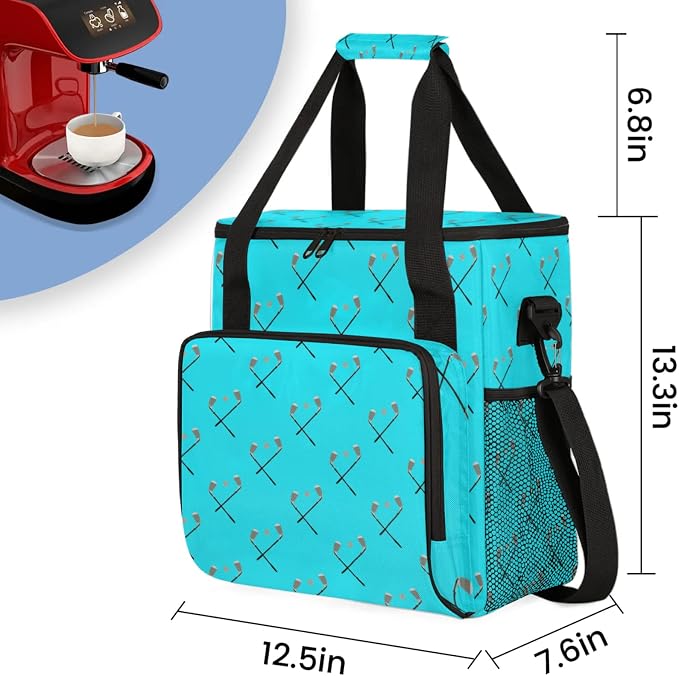 Golf Coffee Maker Travel Bag, Golf Large Carrying Storage Case Insulated - Image 2