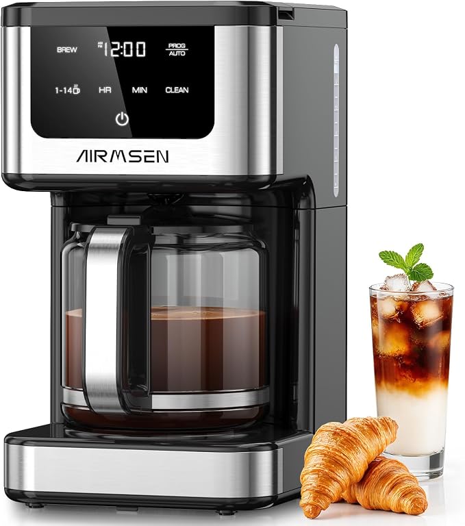 AIRMSEN 14-Cup Programmable Drip Coffee Maker – 1000W Fast Brewing Coffee by AIRMSEN
