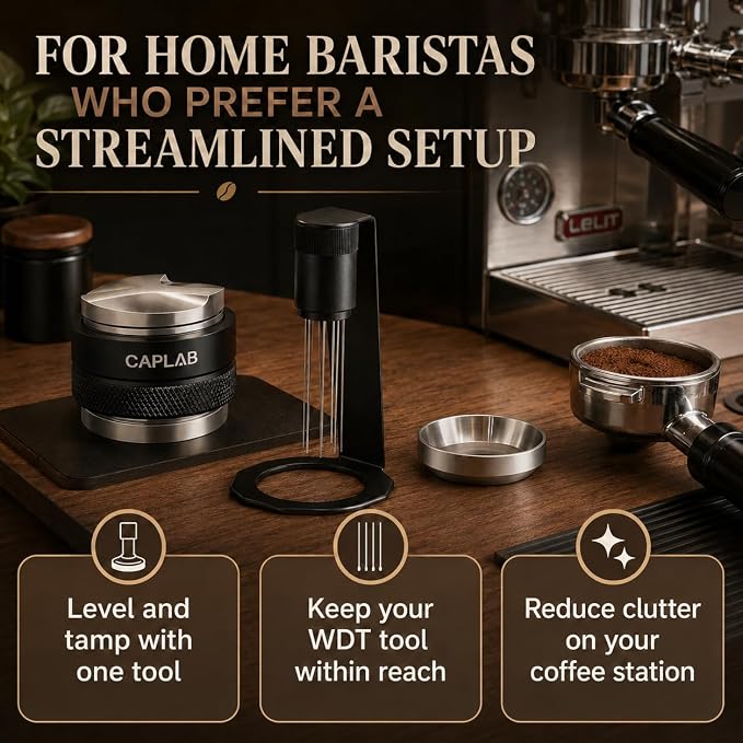 51mm Espresso Accessories Kit for DeLonghi, Adjustable 2-in-1 Coffee - Image 6