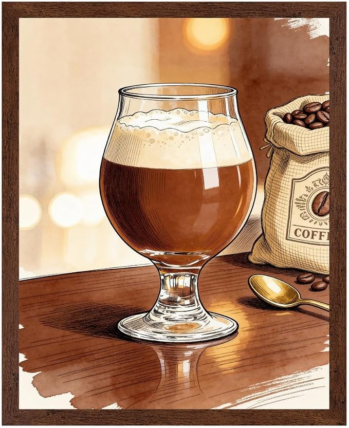 Lawrence Williams Designs Coffee Brew Glass Poster by LawrenceWilliamsDesigns