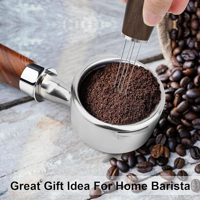 58mm Bottomless Portafilter, Professional Stainless Steel Portafilter 2 Ears - Image 7