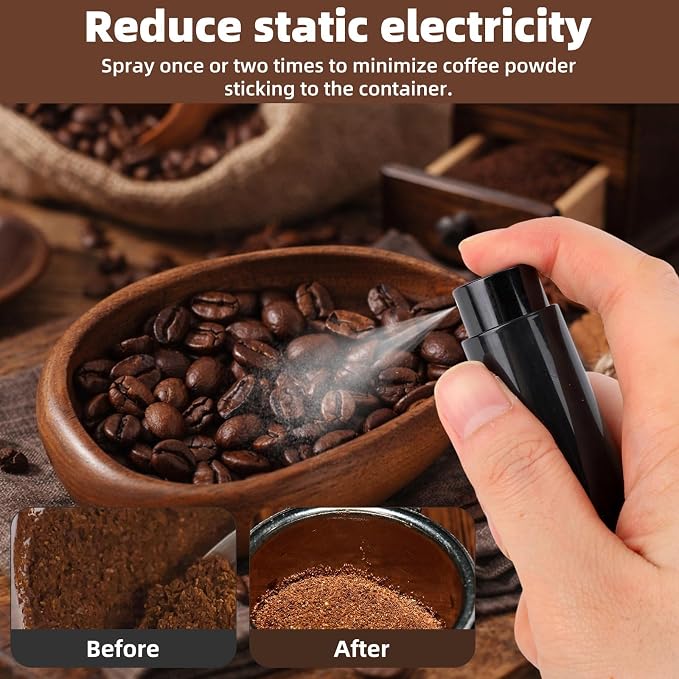 Coffee Bean Dosing Cup and Spray Bottle Set, Walnut Wood Espresso Dosing Cup - Image 6
