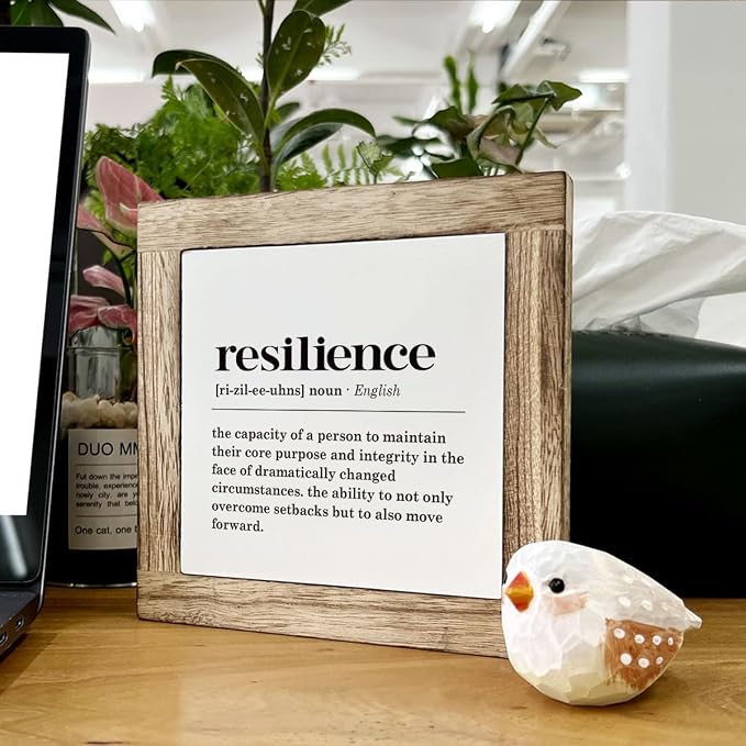 Resilience Definition Wood Block Sign - Image 6