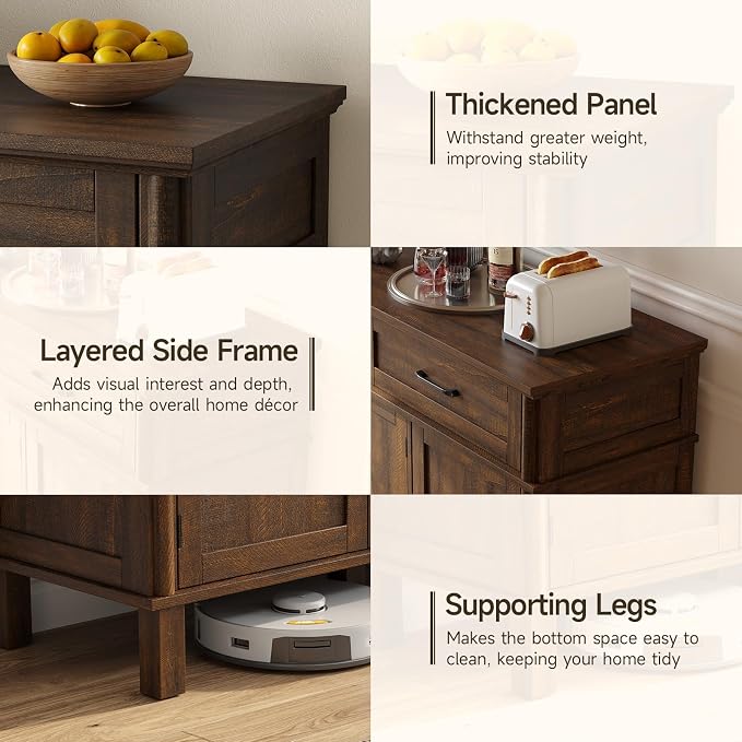 48 Inch Sideboard Buffet Cabinet - Image 6