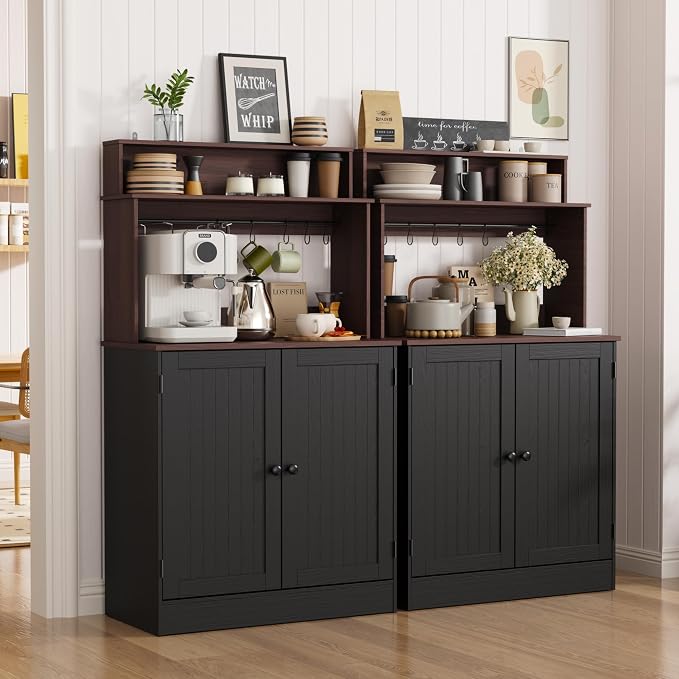 MHOM Farmhouse Coffee Bar Cabinet - Image 3