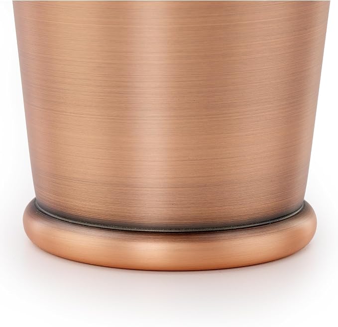 Barfly Cocktail Shaker with Weighted Bottom, Deluxe 28 oz, Antique Copper - Image 4