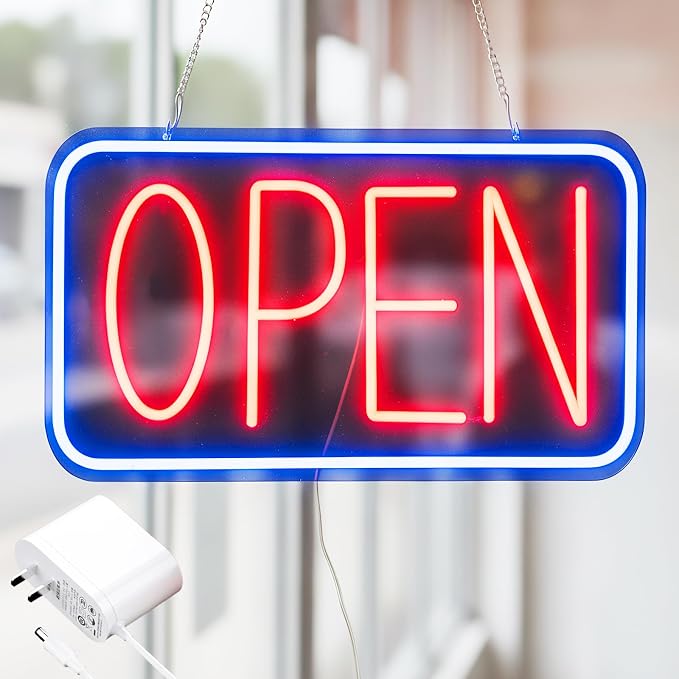 Open Sign for Business, LED Dimmable Neon Light by zontruxe