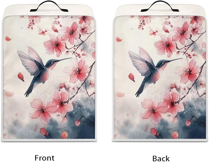 Hummingbird Flower Design Coffee Machine Covers Folding Covers - Image 2