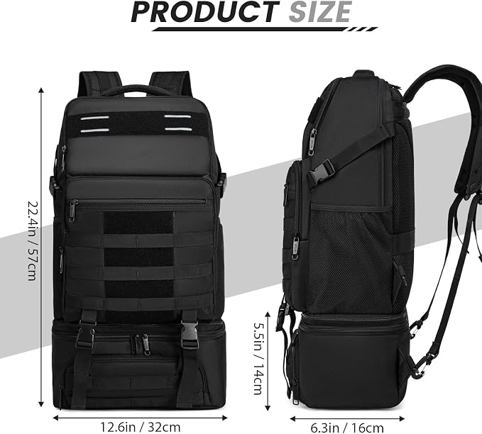 RUCYEN Lunch Backpack, Insulated Cooler Backpack Removable Lunch Box - Image 2