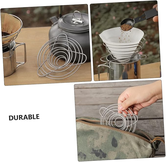 TEHAUX Stainless Steel Manual Coffee Filter Funnel - Image 6