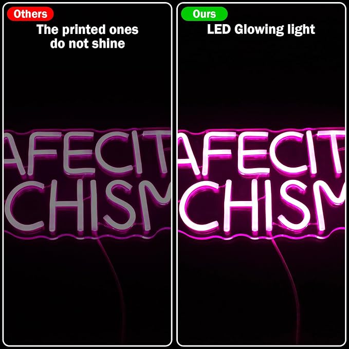 Funny Cafecito Y Chisme Neon Sign - Image 7