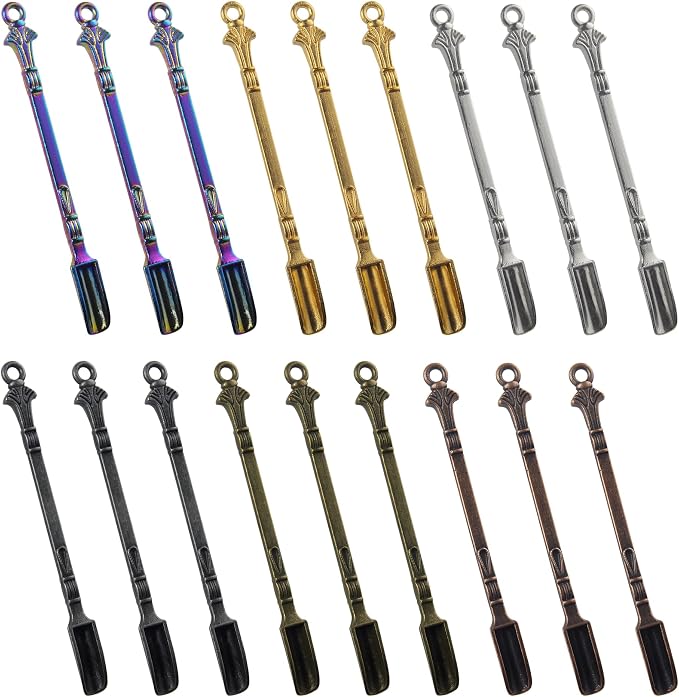18-Pack Mini Metal Spoons | 3.23-Inch Tiny Shovel Scoops by Demearly