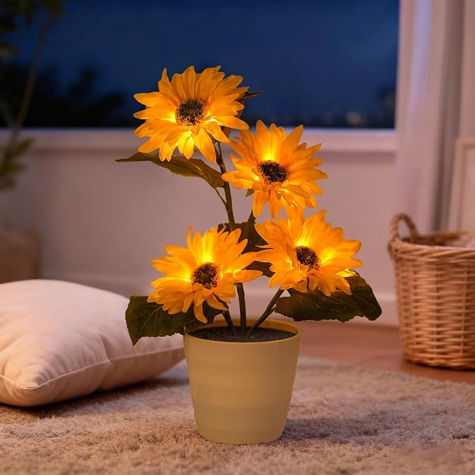 Sunflower Lamp Gifts for Women Mom Grandma Girlfriend Friend Wife Her Christmas - Image 5