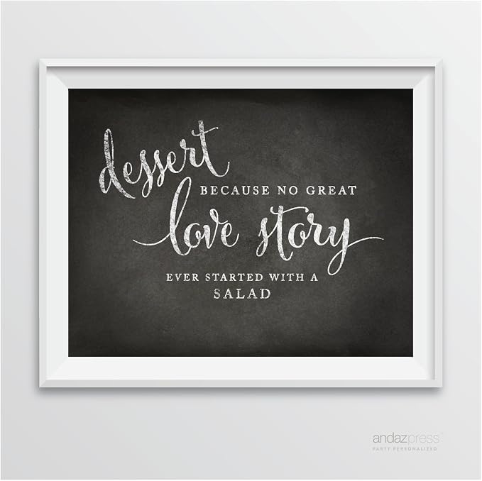 Andaz Press Wedding Party Signs, Vintage Chalkboard Print, 8.5-inch x 11-inch by AndazPress