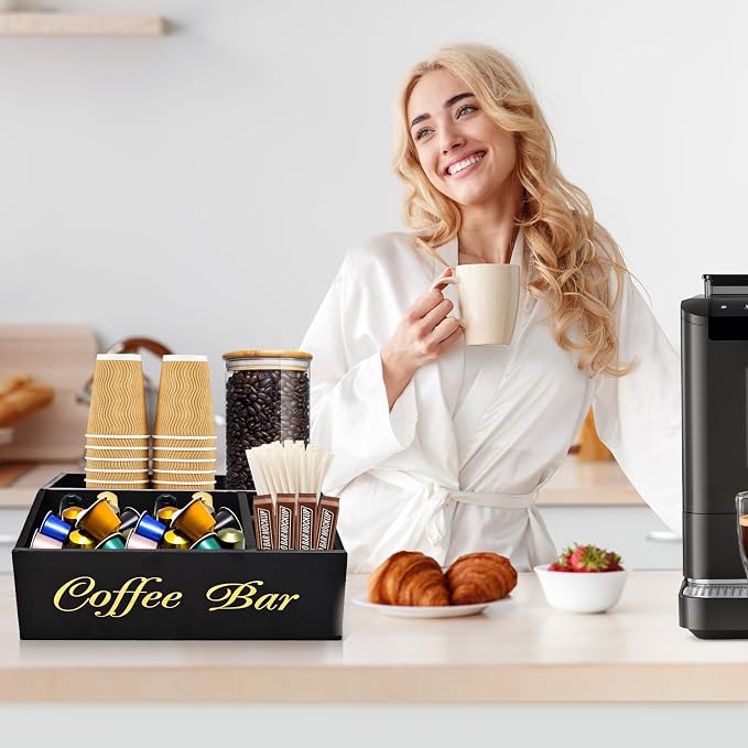 Coffee Station Organizer for Countertop, Coffee Bar Accessories Storage - Image 6