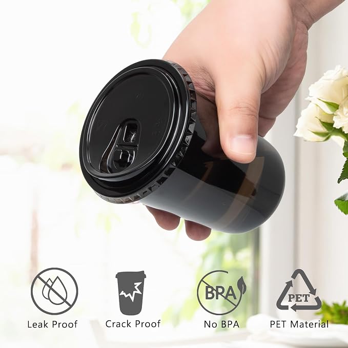 100 Sets 16oz Disposable Stemless Plastic Cups - Image 3