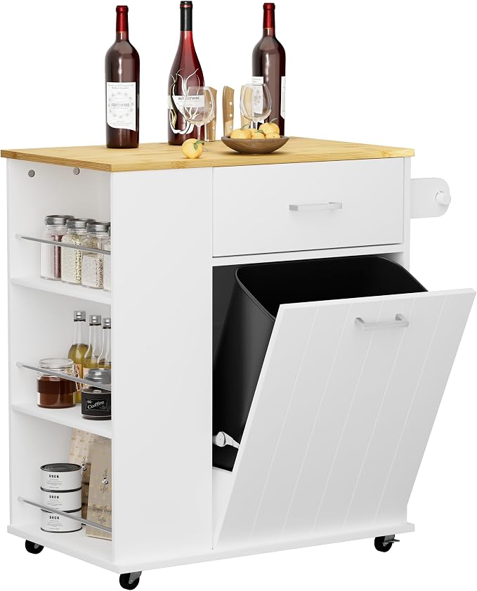 HQZX Rolling Kitchen Island - Image 9