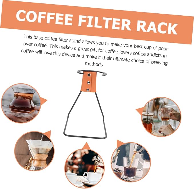 SHOWERORO 1pc Metal Coffee Dripper Stand Lightweight Dripper Rack - Image 9