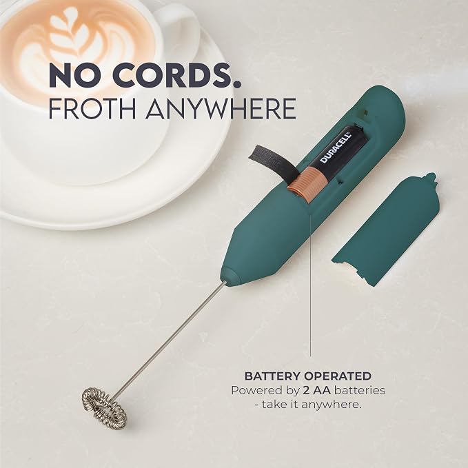Zulay Kitchen Powerful Milk Frother AA Batteries Included – Ultra Fast Handheld - Image 4