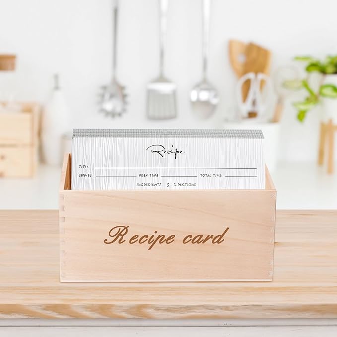 Outus 50 Pieces 4x6 Recipe Cards, Double Sided Blank Cards - Image 6