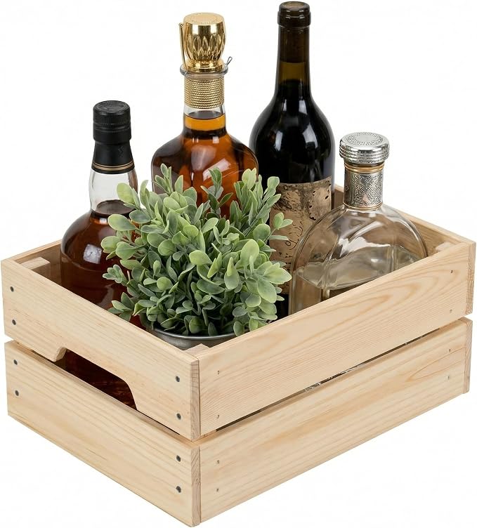 WOPITUES Wooden Crate, Wood Crates by WOPITUESOfficial