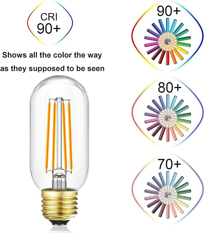 Leools E26 LED Bulb 8W Equivalent e26 led Bulb 75 Watt Dimmable E26 Edison Bulb - Image 3