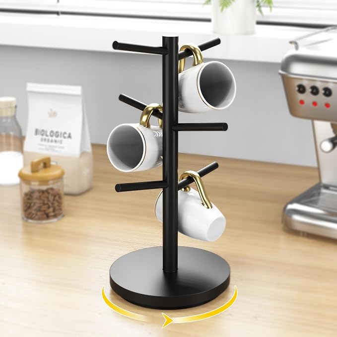 Wisuce Coffee Mug Holder Tree Upgraded 360Rotated Cup Holder - Image 2