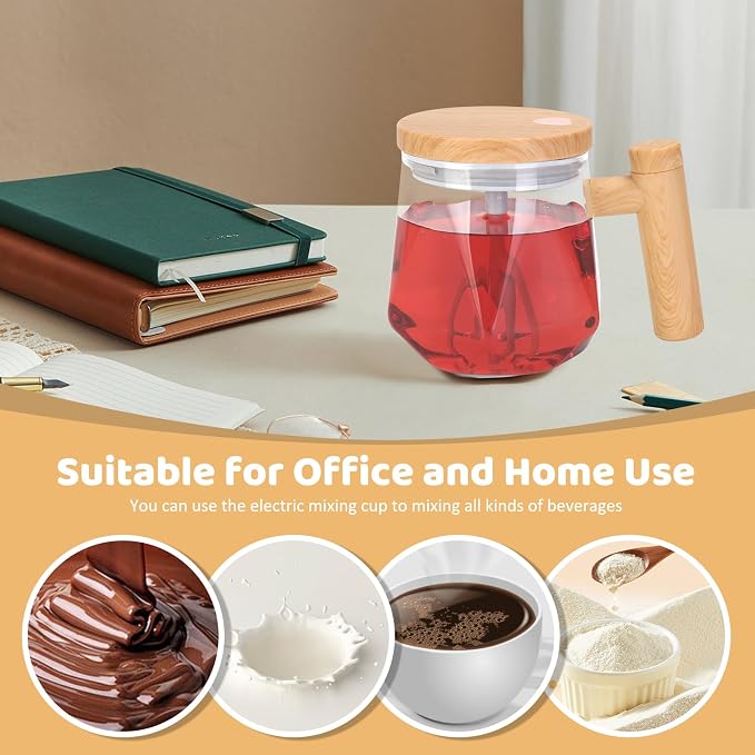 Yummy Sam Self Stirring Coffee Mug, 13.5 Oz Battery Powered Electric Milk - Image 7