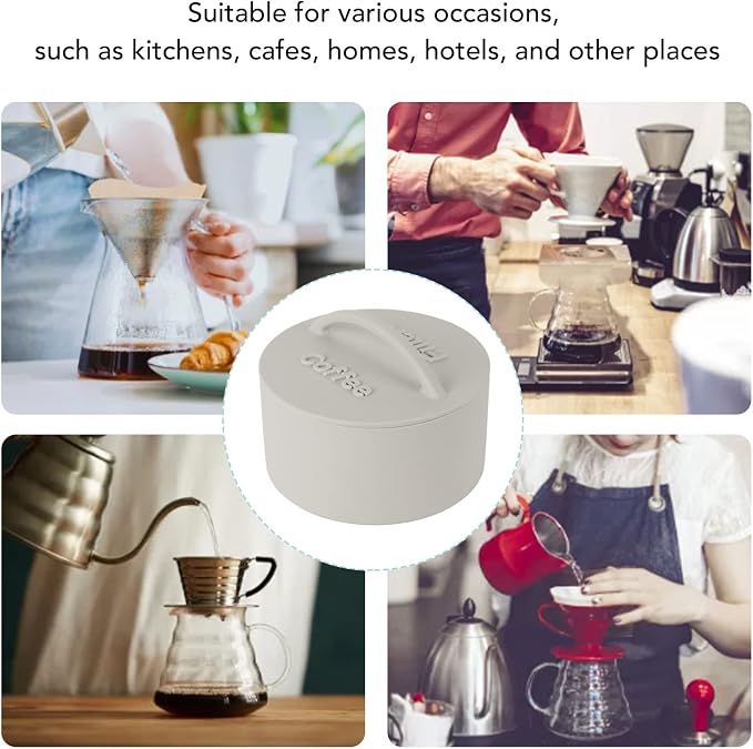 Round Reusable Coffee Filter Holder, Coffee Filter Storage Container Basket - Image 2