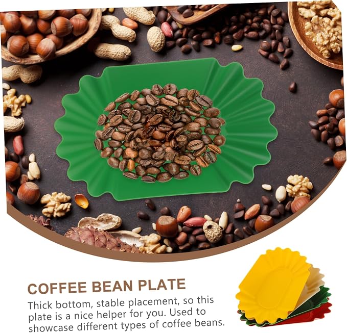 OUNONA 4Pcs Coffee Bean Display Tray Measuring Plates - Image 4