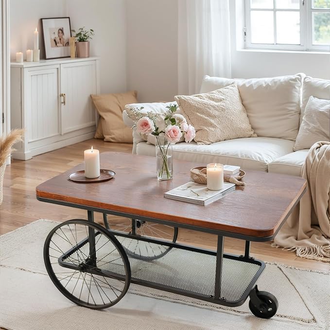 21.6inch Height Rolling Bar Cart - Image 5