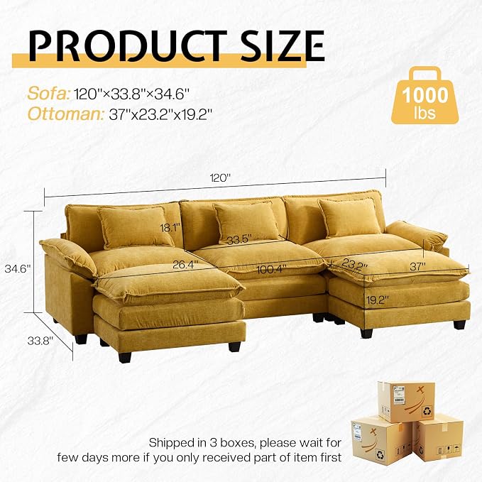 Modular Sectional Sofa, Cloud Couch - Image 2