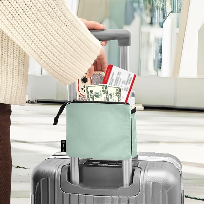DOMIKING Leave Green Travel Luggage Cup Holder - Image 4