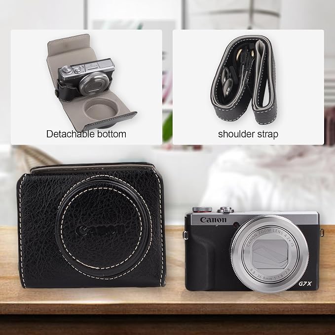 Rieibi G7 X G7X II G7X III Case, Vintage Leather Camera Case - Image 4
