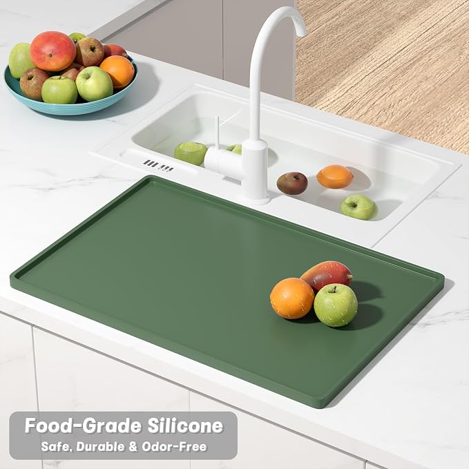 Rnivvi Silicone Coffee Mat, Heat Resistant Dish Drying Pad - Image 6