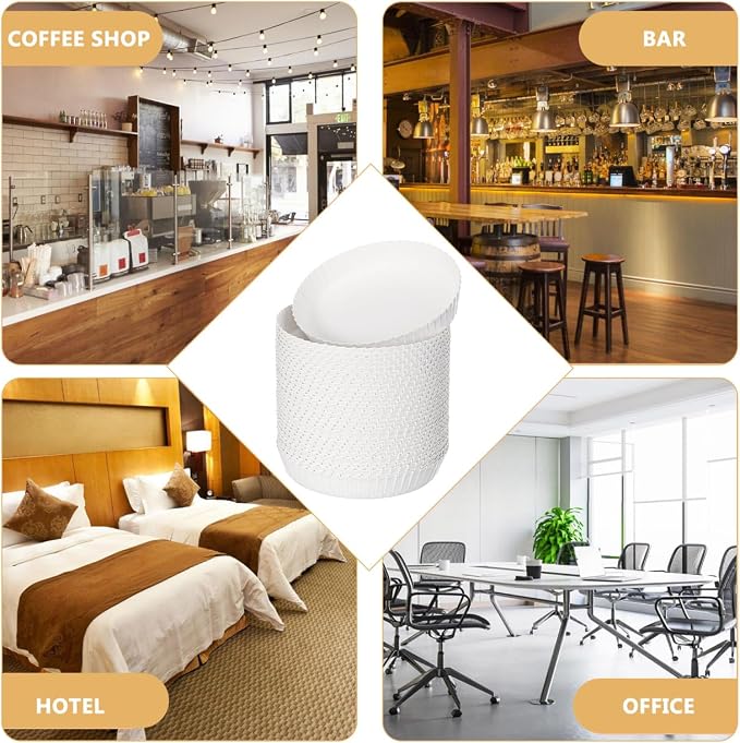 DOITOOL Disposable Cup Lids 100Pcs Paper Covers - Image 7
